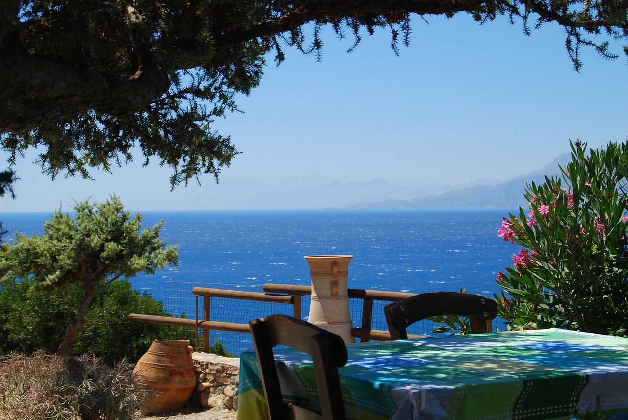 Kreta Blick auf Meer